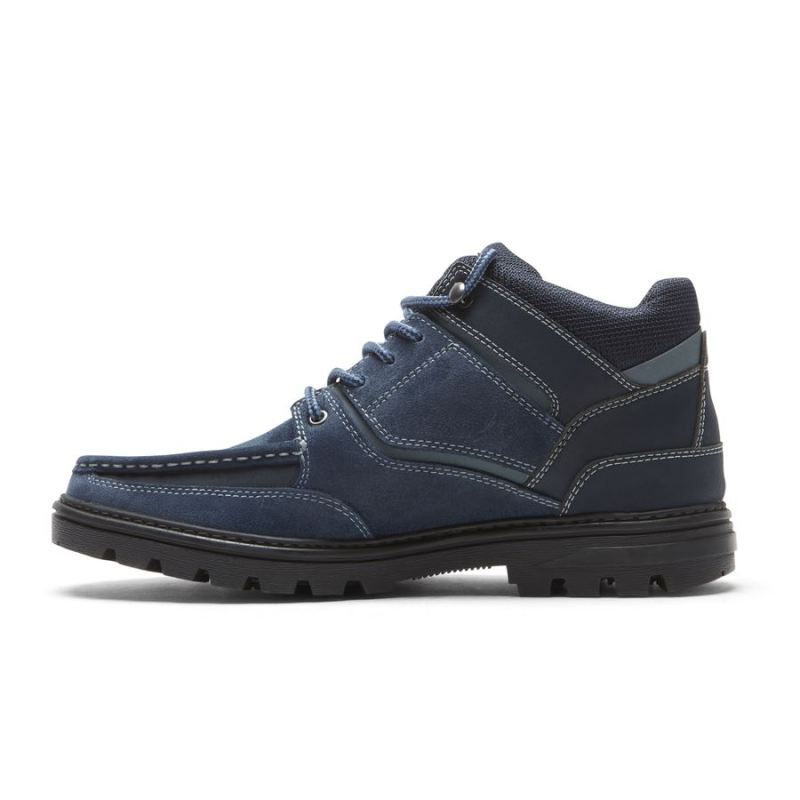 BOTA MASCULINA ROCKPORT RESISTENTE ÀS INTEMPÉRIES - IMPERMEÁVEL - CAMURÇA MARINHO