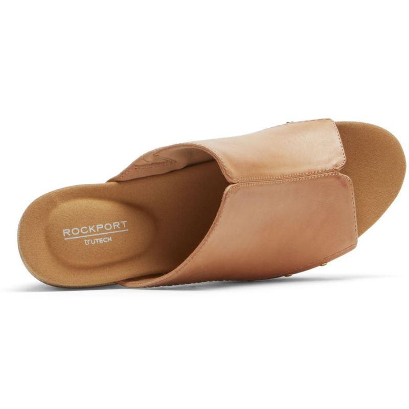SANDÁLIA ROCKPORT VIVIANNE SLIDE FEMININA - MEL COM TACHAS