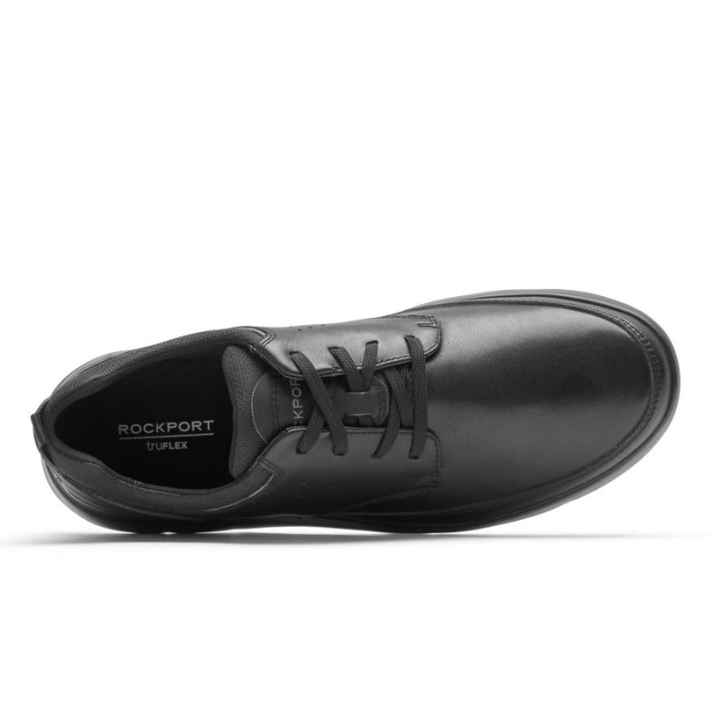 TÊNIS ROCKPORT MASCULINO TRUFLEX CAYDEN COM BICO LISO - COURO PRETO