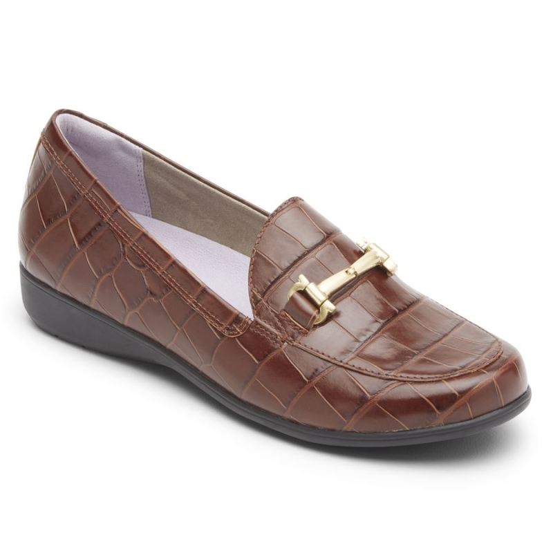 ROCKPORT ABBEY BIT MOCHILA FEMININO - MARROM CROCODILO