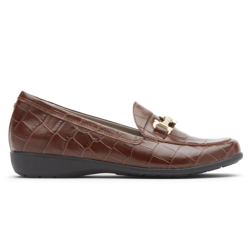 ROCKPORT ABBEY BIT MOCHILA FEMININO - MARROM CROCODILO