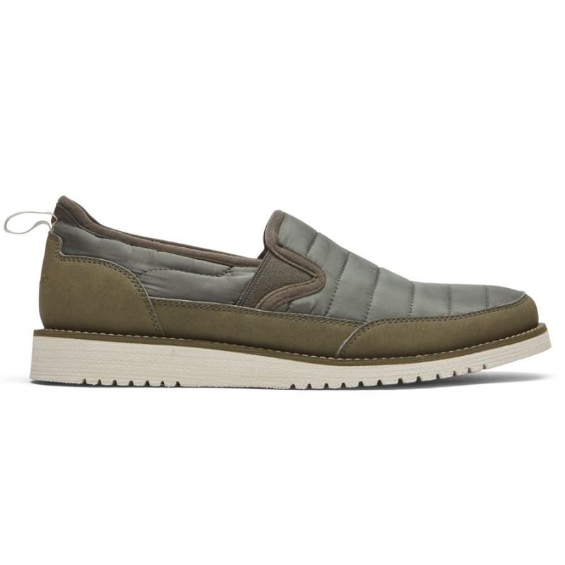 ROCKPORT AXELROD QUILTED SLIP-ON MASCULINO - VERDE