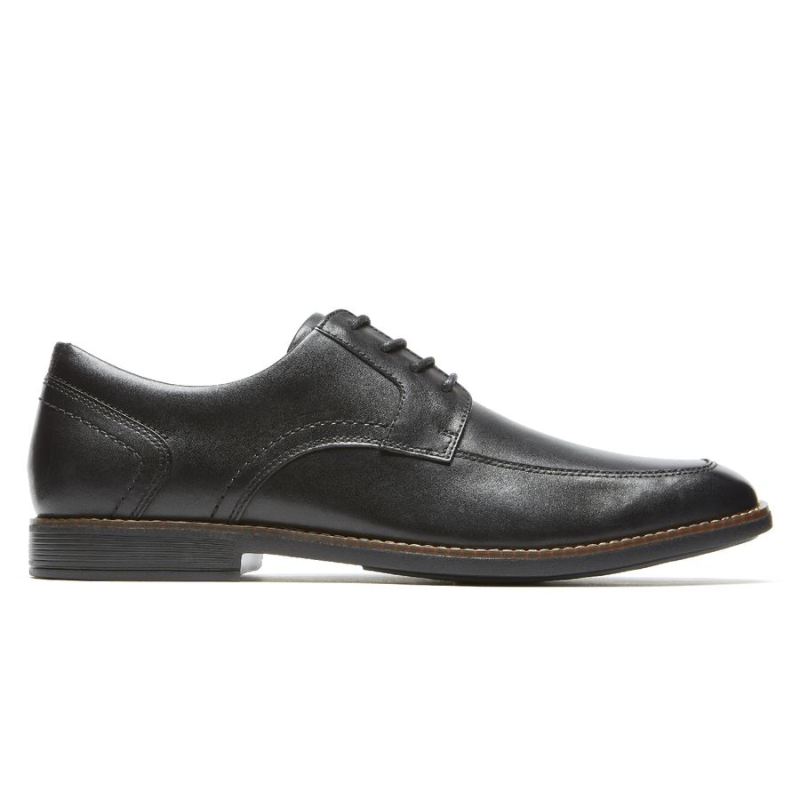 Bota masculina Rockport Slayter com bico avental, modelo Oxford-Preto