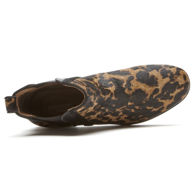 BOTA CHELSEA LARKYN FEMININA ROCKPORT - PELE DE LEOPARDO