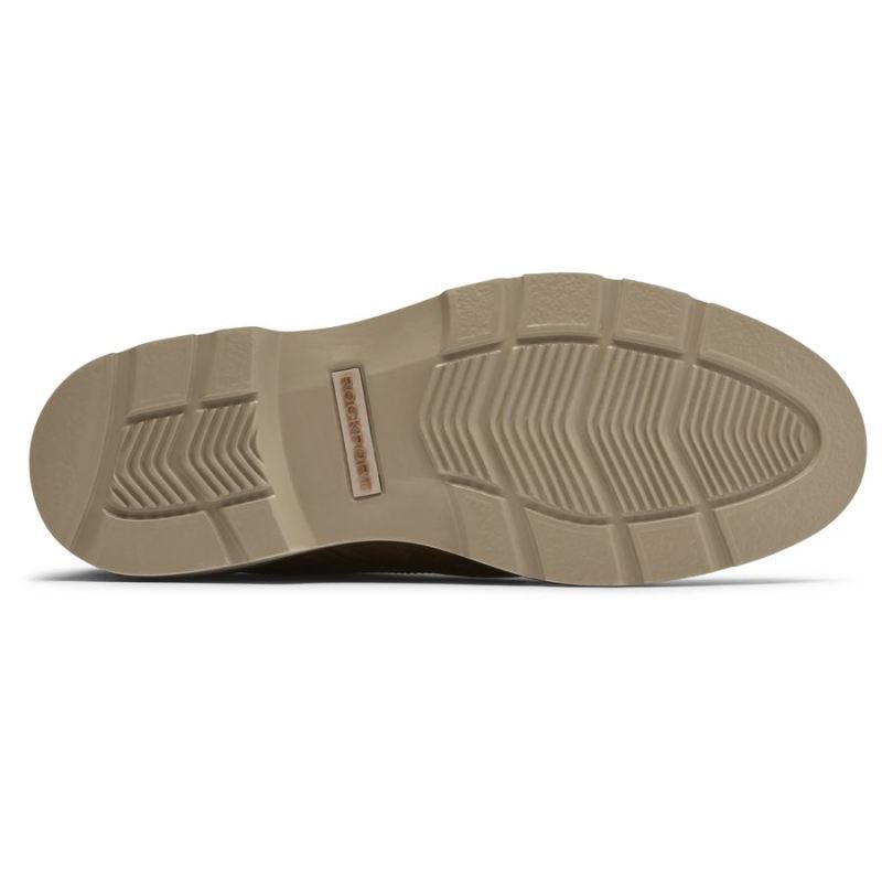 ROCKPORT Charlee Masculino com Biqueira Lisa Impermeável - Oxford - Spice