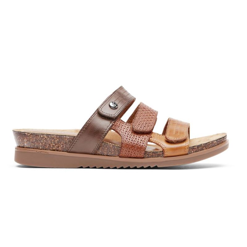 SANDÁLIA ROCKPORT COBB HILL MAY SLIDE FEMININA - BEGE