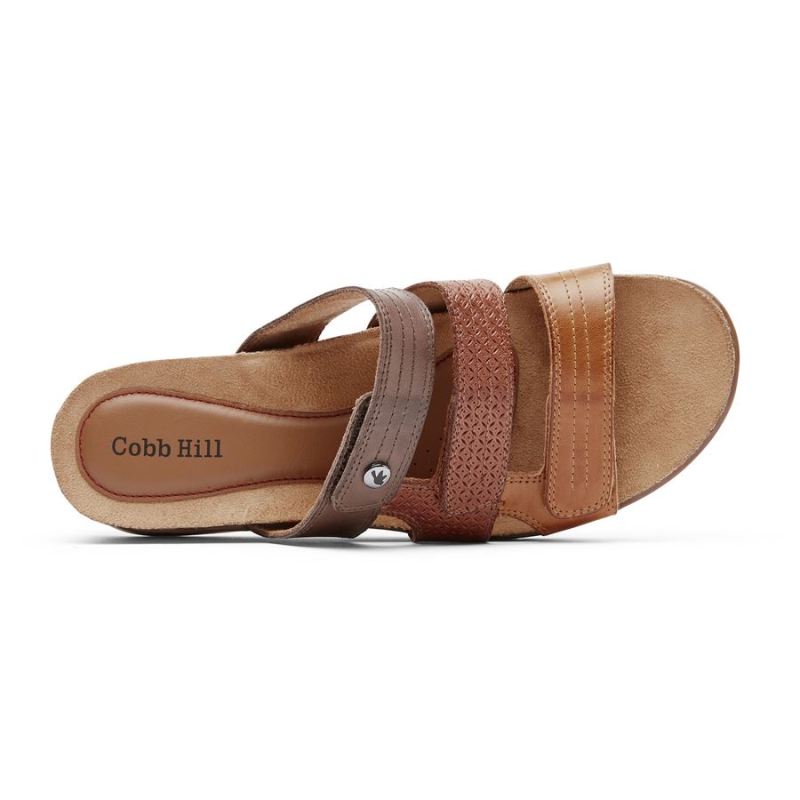 SANDÁLIA ROCKPORT COBB HILL MAY SLIDE FEMININA - BEGE