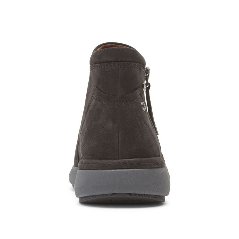 BOTA ROCKPORT FEMININA COBB HILL SKYLAR COM ZÍPER - À PROVA D'ÁGUA - PRETA
