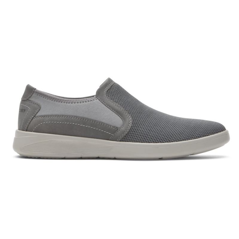 PANTURRILHA CALDWELL TWIN GORE MASCULINA ROCKPORT - COURO DE MALHA CINZA