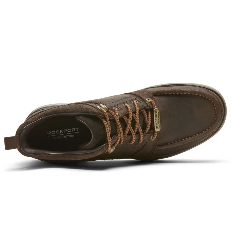 BOTA MASCULINA ROCKPORT TOTAL MOTION TREK UMBWE - IMPERMEÁVEL - SNUFF