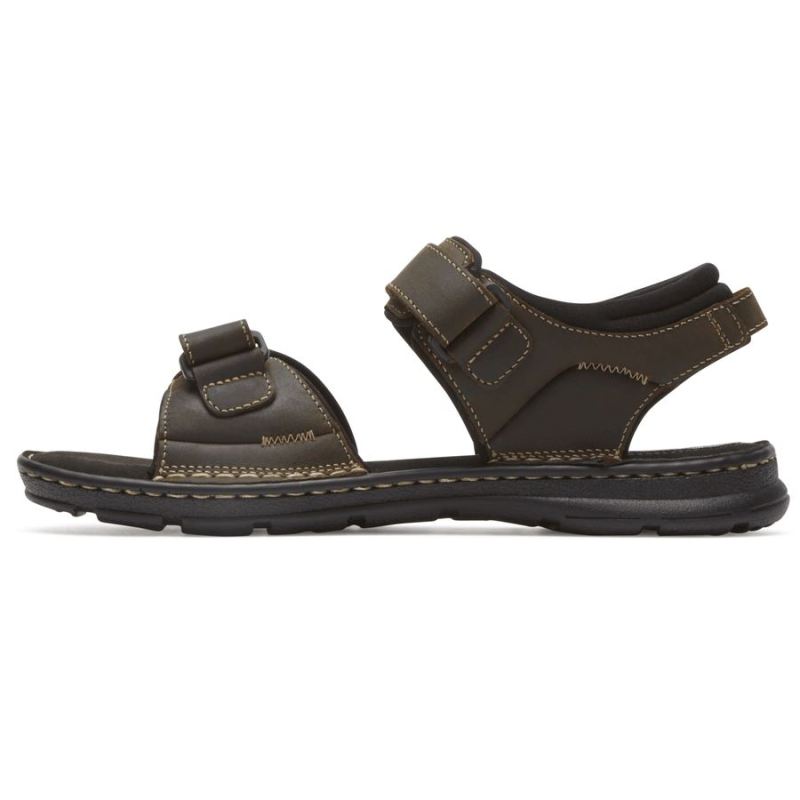 ROCKPORT Darwin Masculino com Tiras Curtas - Marrom IICOURO