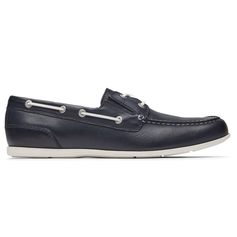 ROCKPORT MALCOM CAMP BOAT SHOE MASCULINO - AZUL SOCIAL