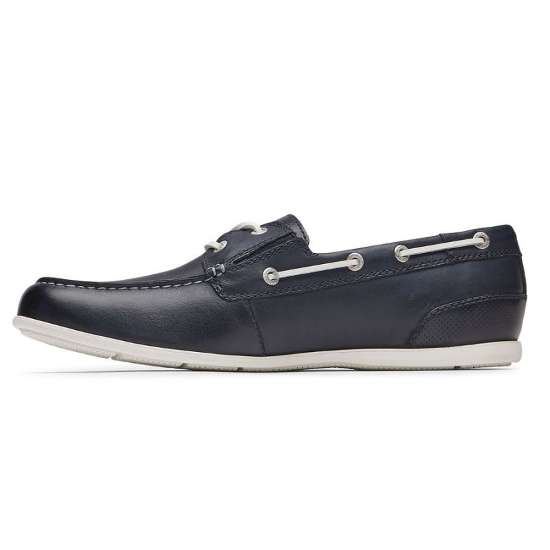 ROCKPORT MALCOM CAMP BOAT SHOE MASCULINO - AZUL SOCIAL