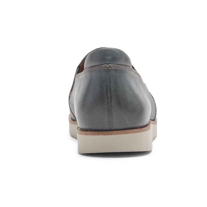 MOCASSINO ROCKPORT Feminino COBB HILL LACI TWIN - GORE SLIP-ON - COURO AZUL-AZUL-AZUL