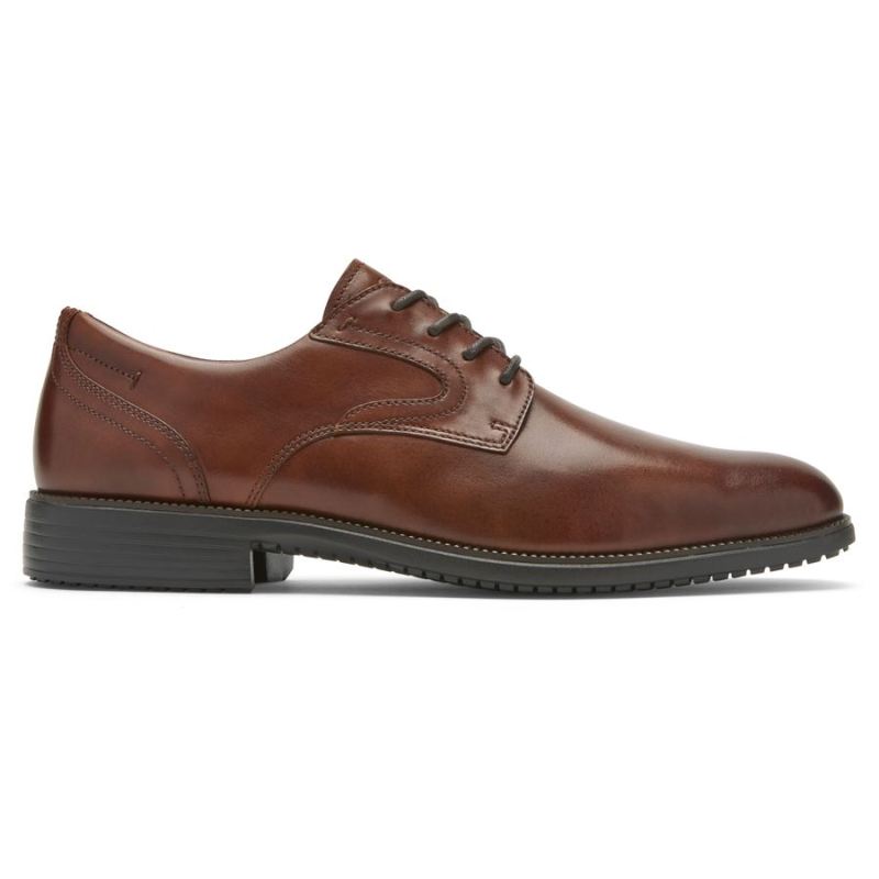 Bota masculina Rockport Total Motion Dressport bico liso Oxford - Bege