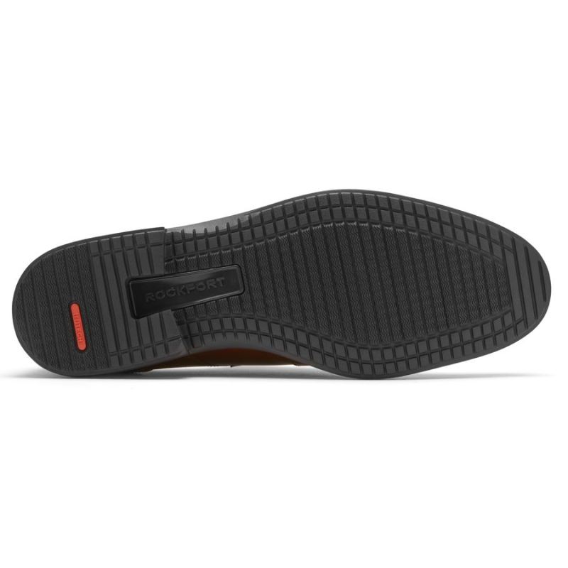 Bota masculina Rockport Total Motion Dressport bico liso Oxford - Bege