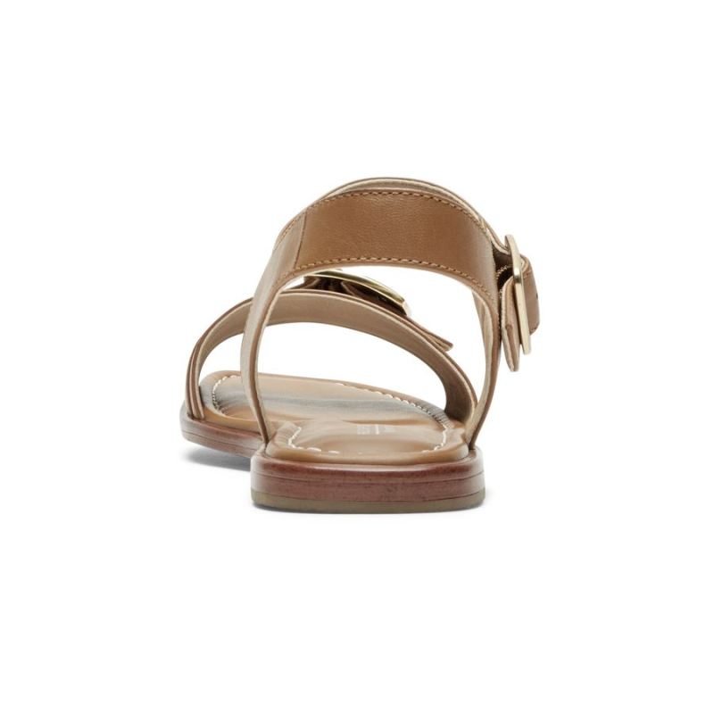 SANDÁLIA FEMININA ROCKPORT TOTAL MOTION ZADIE COM FIVELA - COURO DE COMINHO