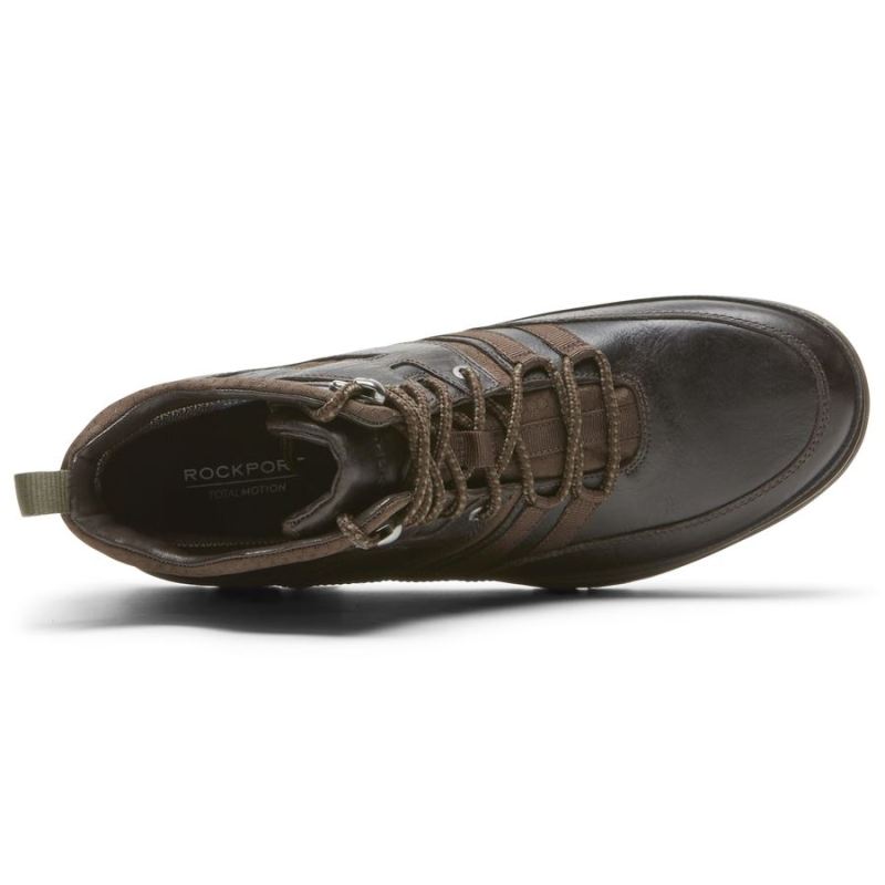 BOTA MASCULINA ROCKPORT TOTAL MOTION TREK MODERN - IMPERMEÁVEL - JAVA