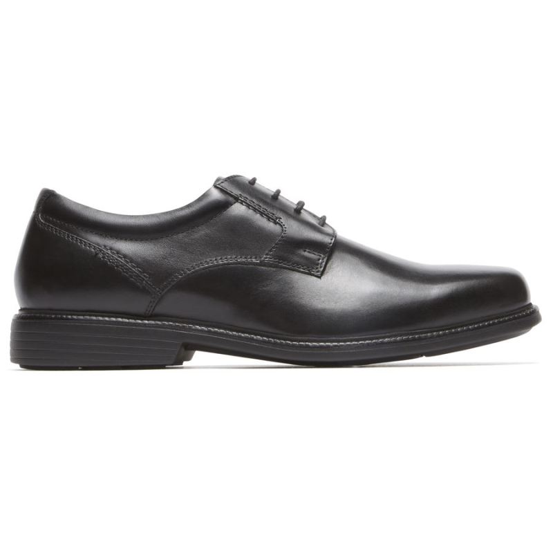 Sandália Masculina Rockport Charles Road Biqueira Lisa Oxford - Preto