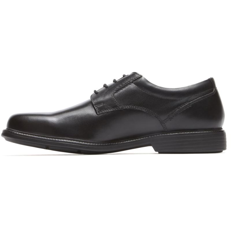 Sandália Masculina Rockport Charles Road Biqueira Lisa Oxford - Preto