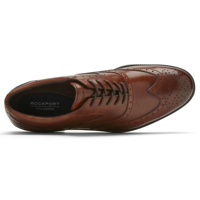 BOTA ROCKPORT TOTAL MOTION DRESSPORT MASCULINA BICO ASA - BEGE