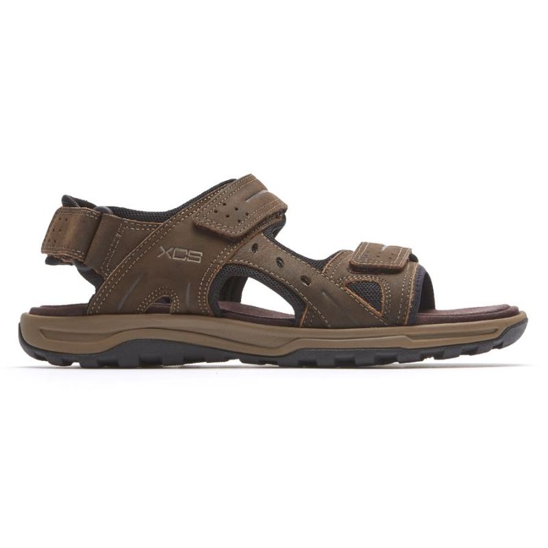 SANDÁLIA AJUSTÁVEL ROCKPORT XCS TRAIL TECHNIQUE MASCULINA - MARROM