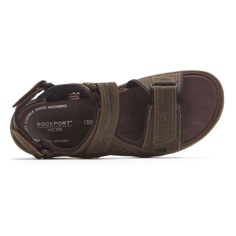 SANDÁLIA AJUSTÁVEL ROCKPORT XCS TRAIL TECHNIQUE MASCULINA - MARROM