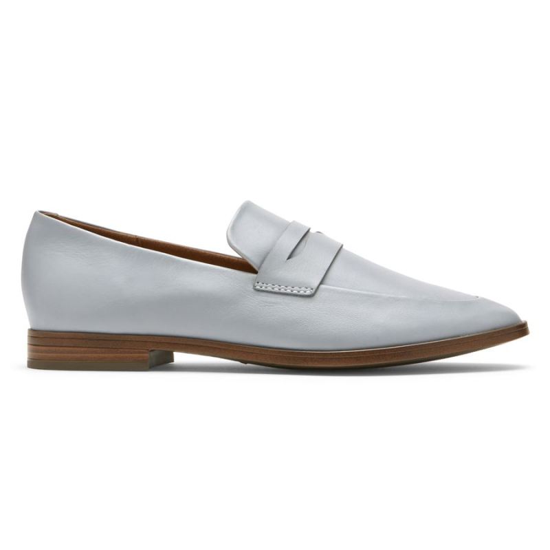 Mocassim Perpetua Classic Penny Feminino - Azul Cambray