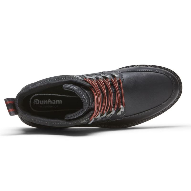 BOTA ROCKPORT MASCULINA STRICKLAND CHUKKA - IMPERMEÁVEL - PRETA COURO/CAMURÇA
