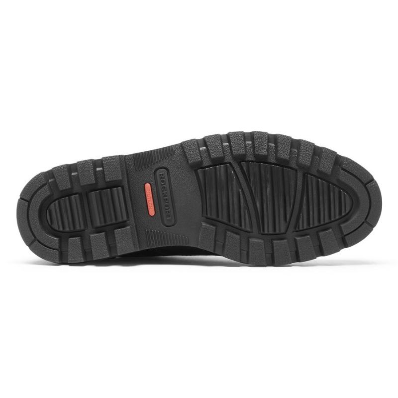BOTA ROCKPORT MASCULINA WEATHER ORNÃO É OXFORD - IMPERMEÁVEL - COURO PRETO