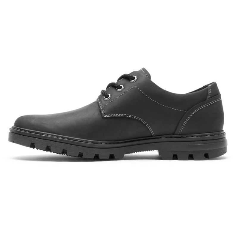 BOTA ROCKPORT MASCULINA WEATHER ORNÃO É OXFORD - IMPERMEÁVEL - COURO PRETO