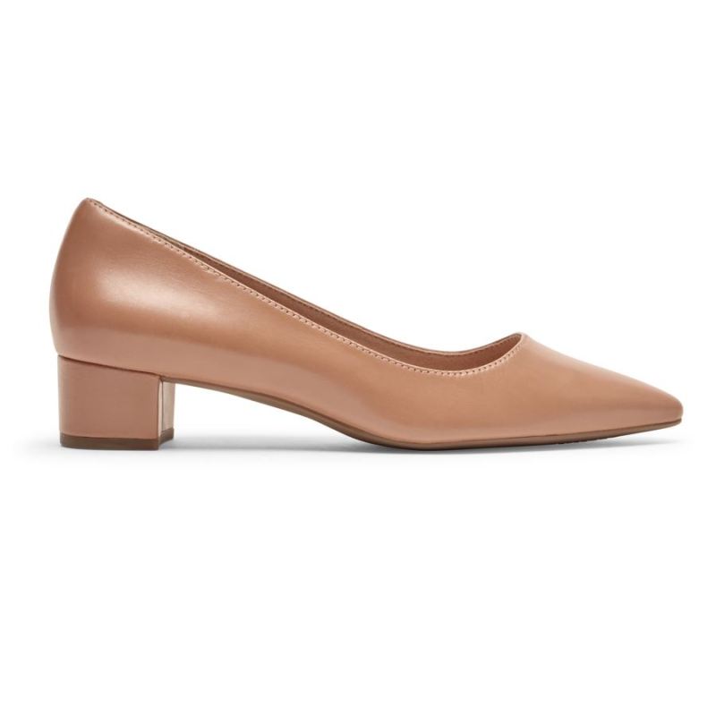 ROCKPORT TOTAL MOTION FEMININO GRACIE SALTO SIMPLES - NATURAL