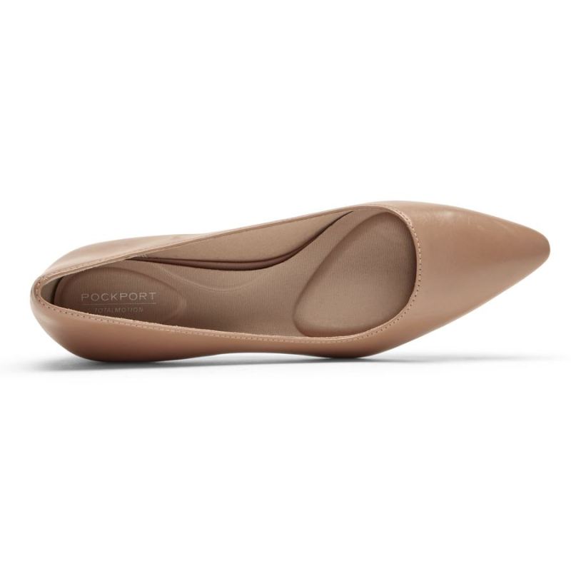 ROCKPORT TOTAL MOTION FEMININO GRACIE SALTO SIMPLES - NATURAL