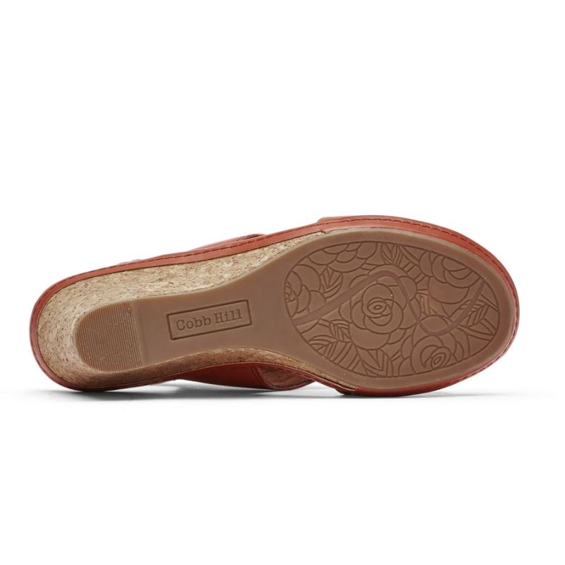 SANDÁLIA ROCKPORT FEMININA COBB HILL JANNA PERFURADA - RUSSO