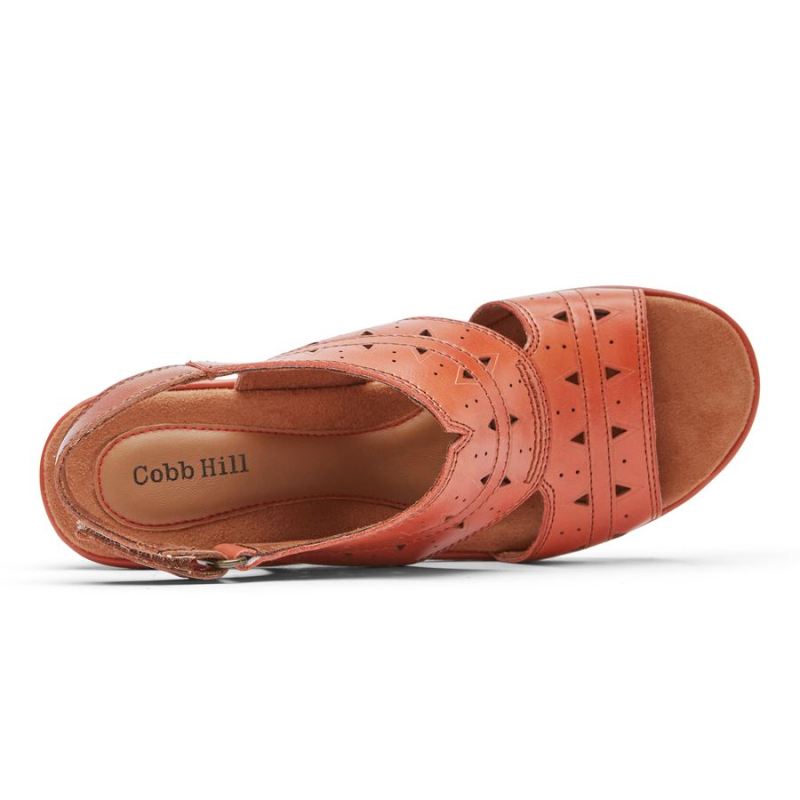 SANDÁLIA ROCKPORT FEMININA COBB HILL JANNA PERFURADA - RUSSO