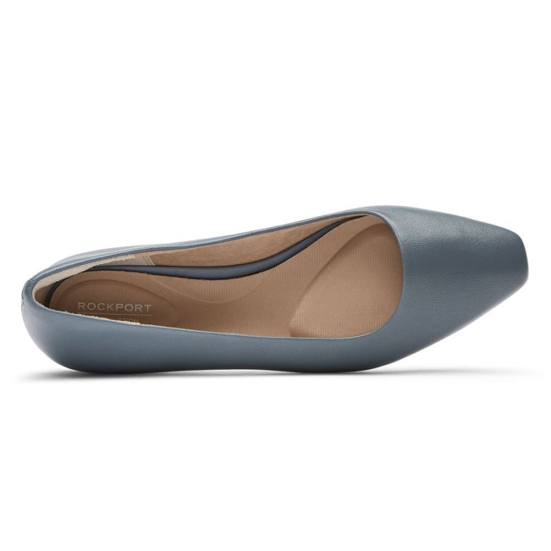 SAPATILHA ROCKPORT TOTAL MOTION LAYLANI PLAIN BALLET FEMININA - AZULARDÓSIA
