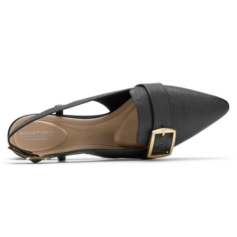 Sandália feminina Rockport Total Motion Gracie com fivela - Preta