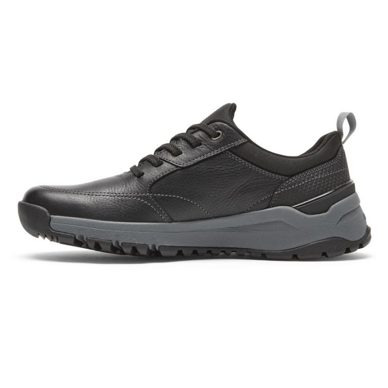 TÊNIS MASCULINO ROCKPORT GLASTONBURY UBAL - IMPERMEÁVEL - COURO PRETO/CAMURÇA