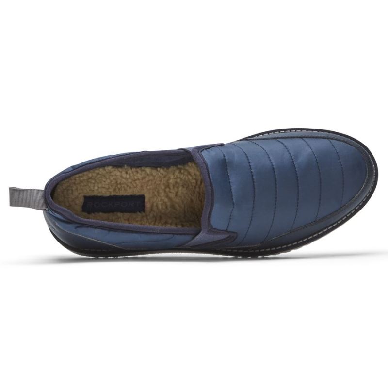 MOCASSINO MASCULINO ROCKPORT AXELROD QUILTED SLIP-ON - MARINHO
