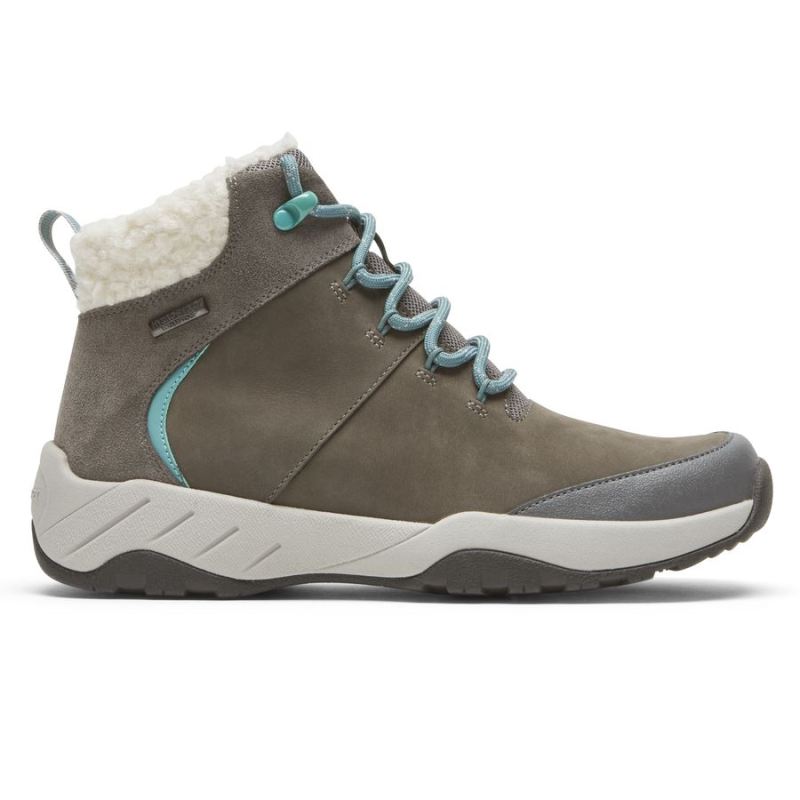 BOTA ROCKPORT XCS SPRUCE PEAK FEMININA - IMPERMEÁVEL - CINZA