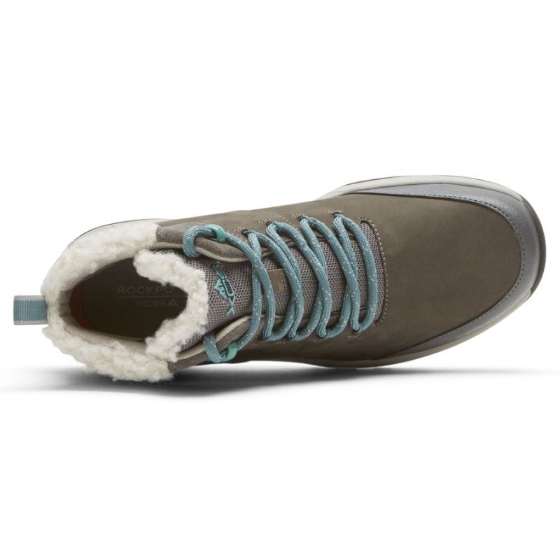 BOTA ROCKPORT XCS SPRUCE PEAK FEMININA - IMPERMEÁVEL - CINZA
