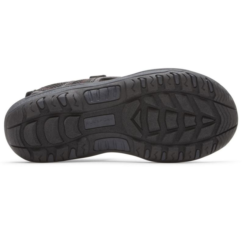 SANDÁLIA MASCULINA ROCKPORT HAYES COM TIRAS QUARTO - PRETA