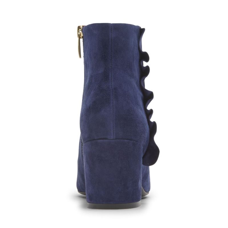 BOTA ROCKPORT TOTAL MOTION OAKLEE COM BABADOS FEMININA - AZUL