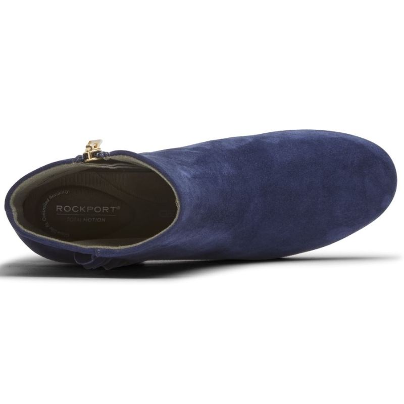 BOTA ROCKPORT TOTAL MOTION OAKLEE COM BABADOS FEMININA - AZUL