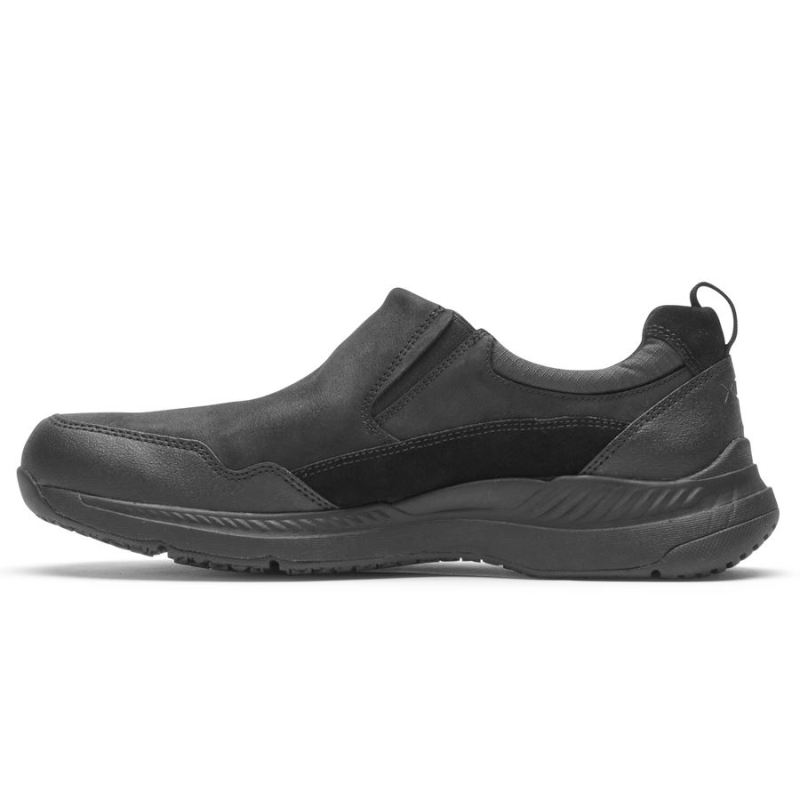ROCKPORT TOTAL MOTION TRAIL MASCULINO SLIP-ON - À PROVA D'ÁGUA - Preto