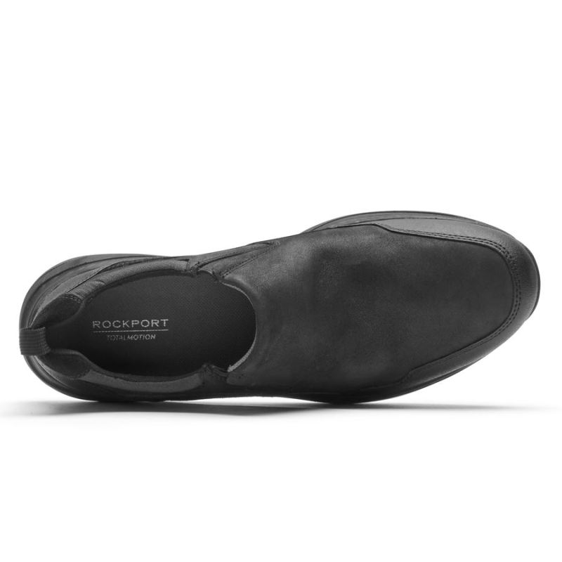 ROCKPORT TOTAL MOTION TRAIL MASCULINO SLIP-ON - À PROVA D'ÁGUA - Preto