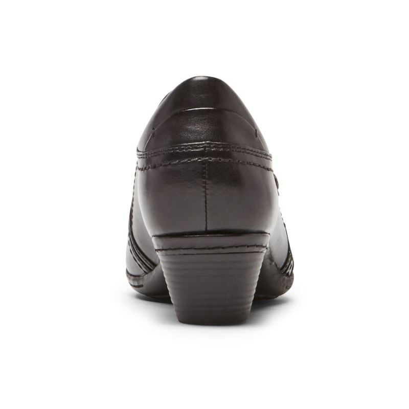 ROCKPORT COBB HILL LAUREL SLIP-ON FEMININO - COURO PRETO