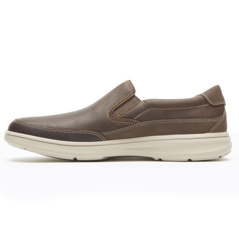 ROCKPORT BECKWITH MASCULINO SLIP-ON COURO MARROM
