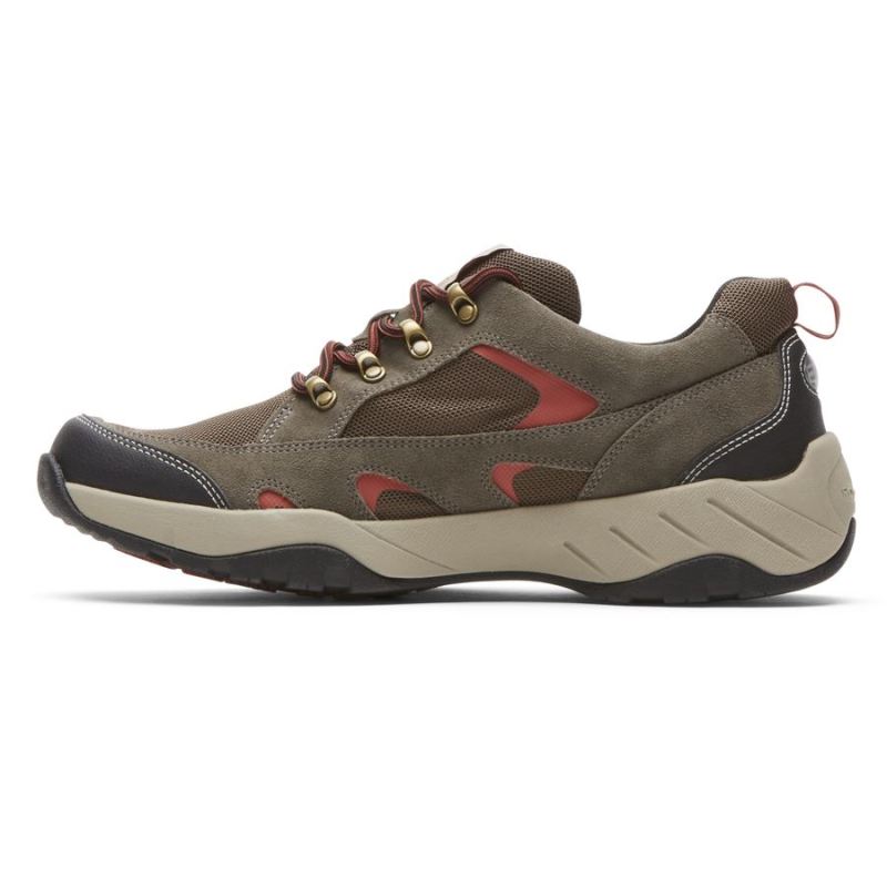 XCS SPRUCE PEAK TREKKER MASCULINO ROCKPORT - À PROVA D'ÁGUA - BRANCOCAMURÇA/MALHA