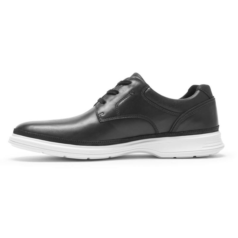 ROCKPORT Social Masculino 2 Go Biqueira Lisa - Preto Couro Liso